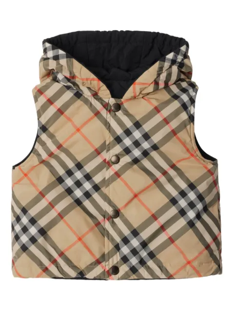 Burberry Kids جيليه بوجهين وطبعة كاروهات