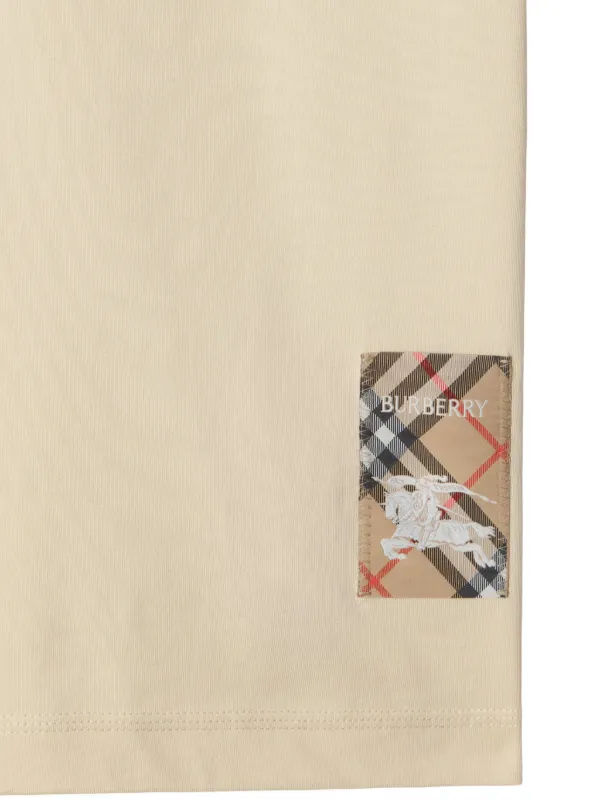 Burberry Vintage Check-patch T-shirt | Neutrals | FARFETCH