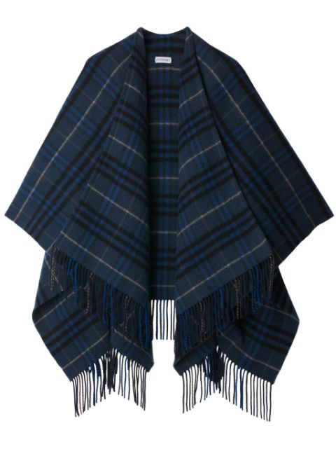 Burberry checked cape Women