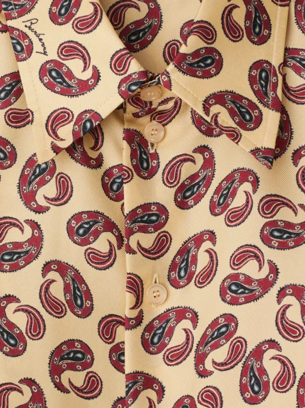 Burberry paisley-print Silk Shirt | Neutrals | FARFETCH
