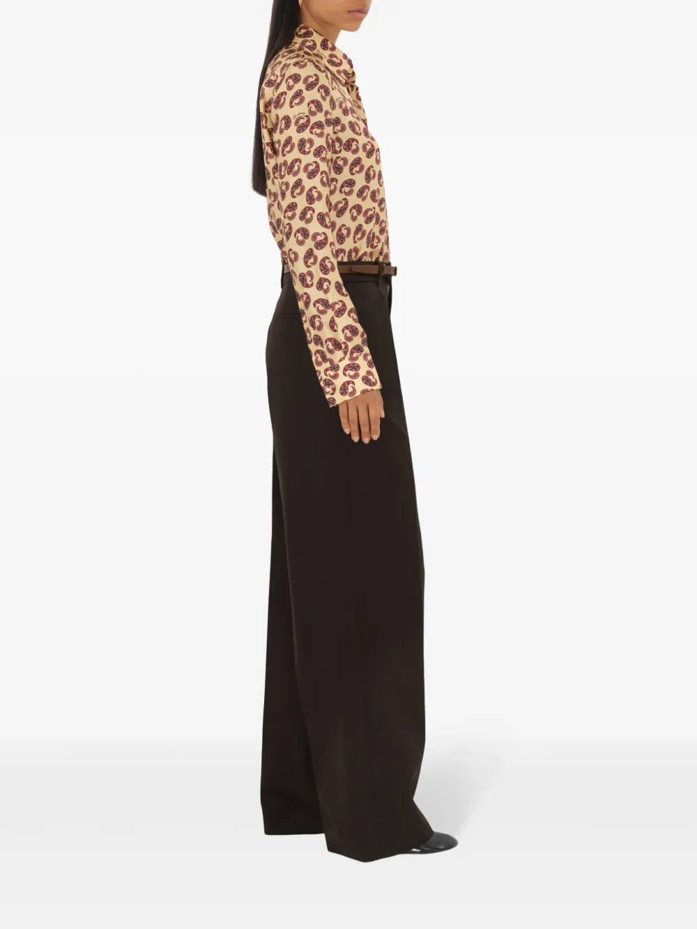 Burberry Blouse met paisley-print Beige