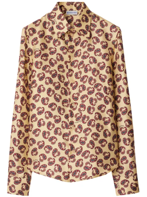 Burberry paisley-print silk shirt Women