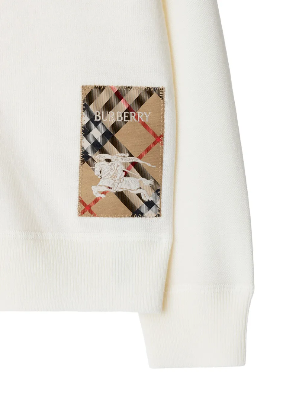 Burberry Kids Geruit wollen vest Wit