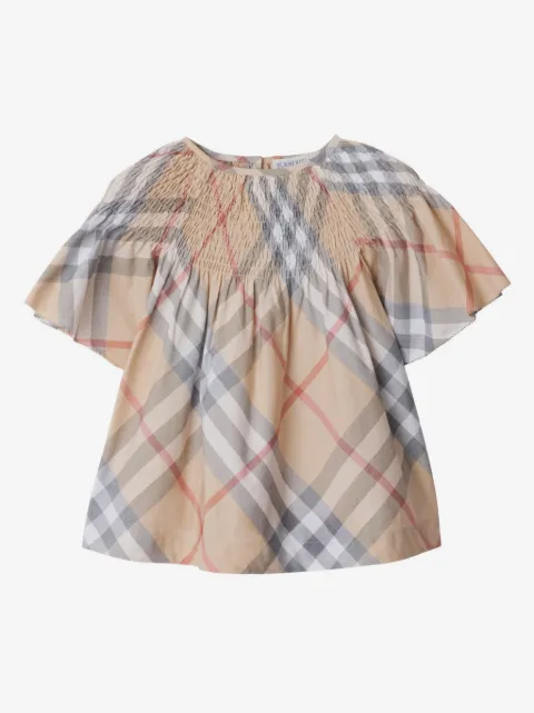 Burberry Kids check cotton top
