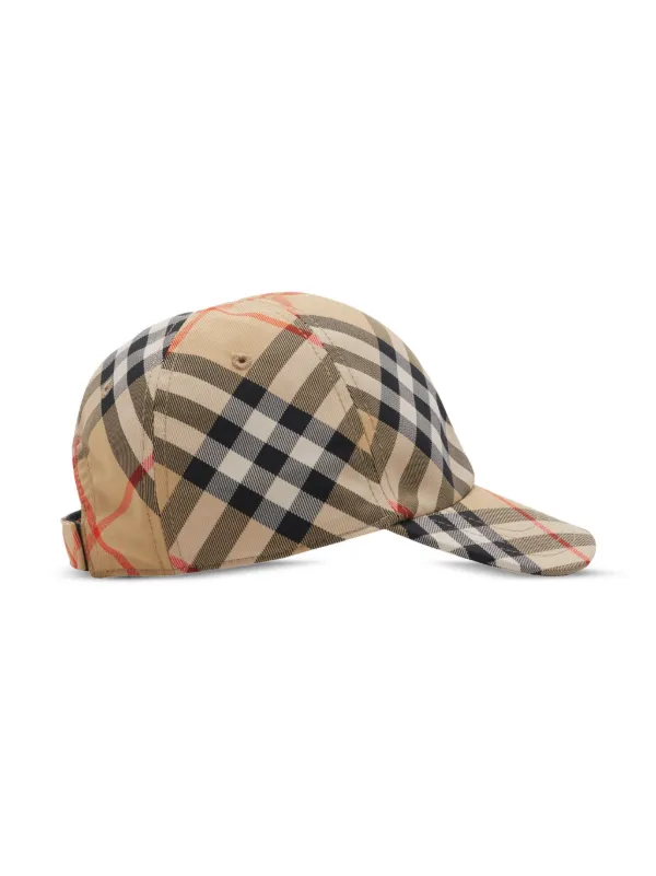 Burberry Kids チェック キャップ | ニュートラル | FARFETCH JP