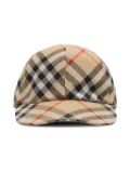 Burberry Kids check baseball cap - Neutrals