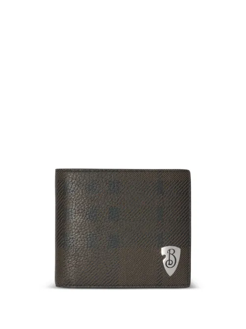 Portefeuille pliant à logo B-Shield - Burberry - Modalova