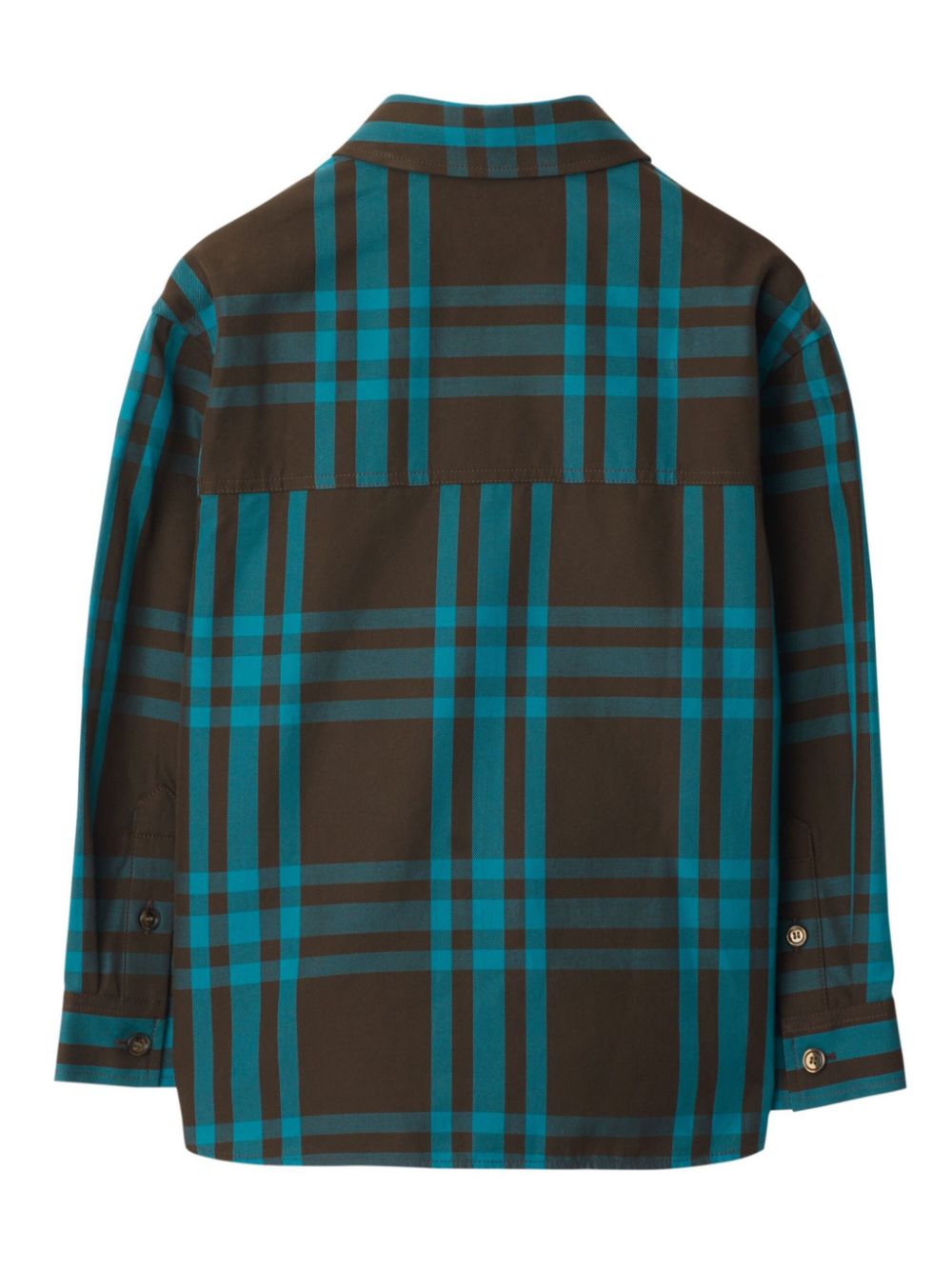 Burberry Kids checked shirt - Bruin