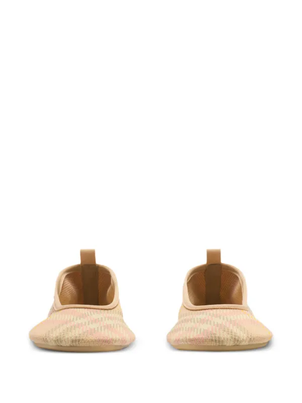 公式通販 - 人気アイテム多数 Burberry Checked FARFETCH | Neutrals | Shoes Ballerina 靴