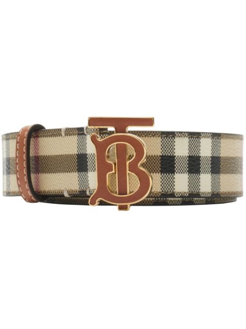 Burberry check TB belt Women