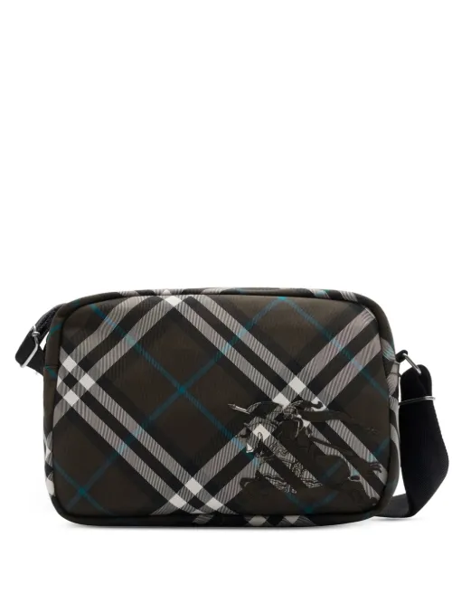 Sac porté épaule à carreaux - Burberry - Modalova