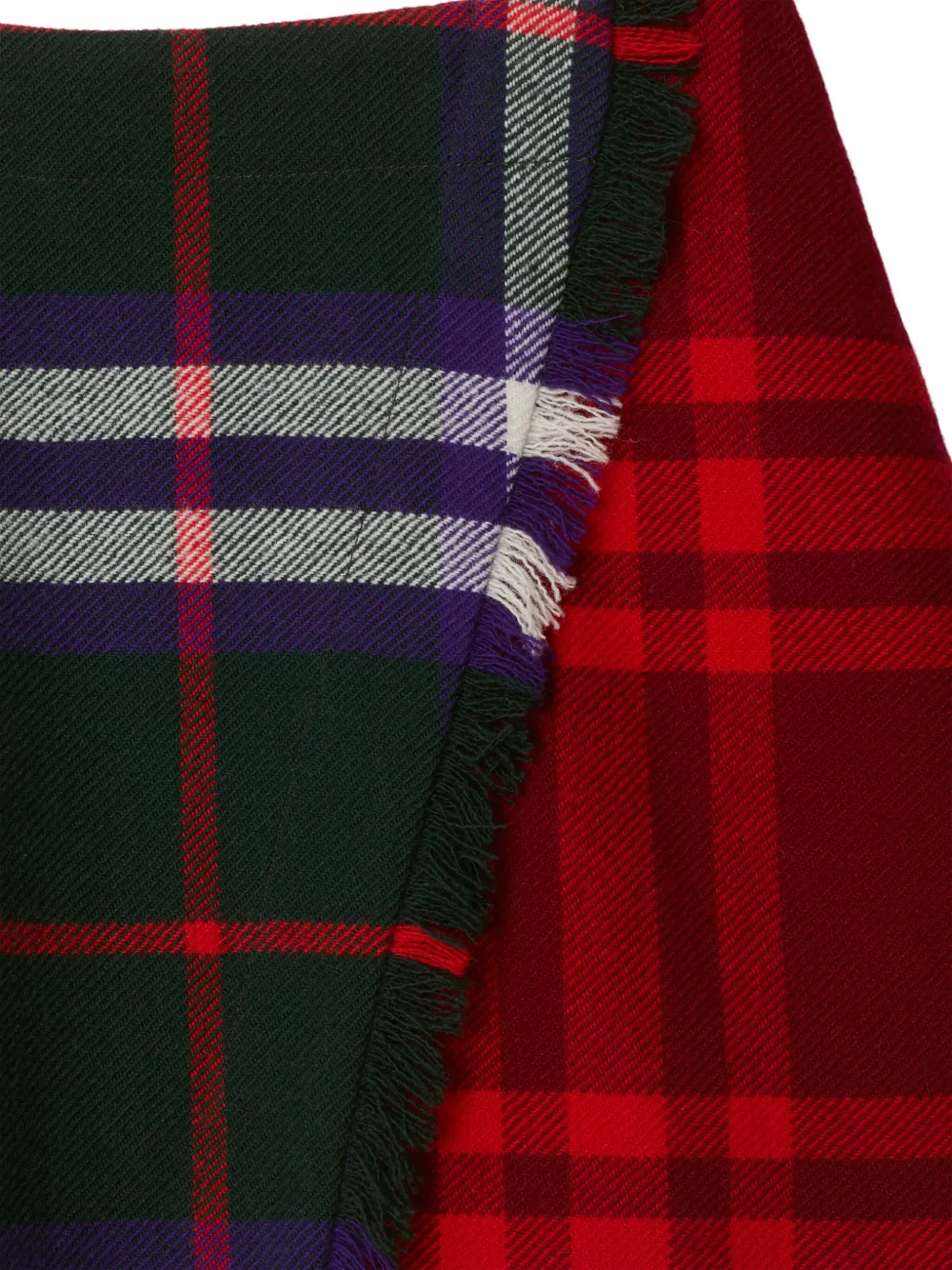 Burberry Kids Geruite mini-rok Groen