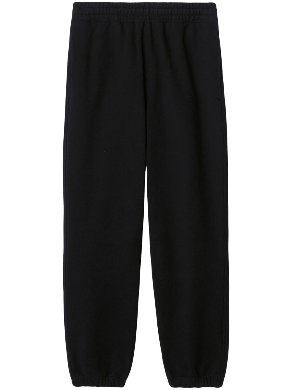 Burberry checked cotton track pants – Black