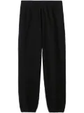 Burberry checked cotton track pants - Black