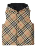 Burberry Kids reversible check-print gilet - Neutrals