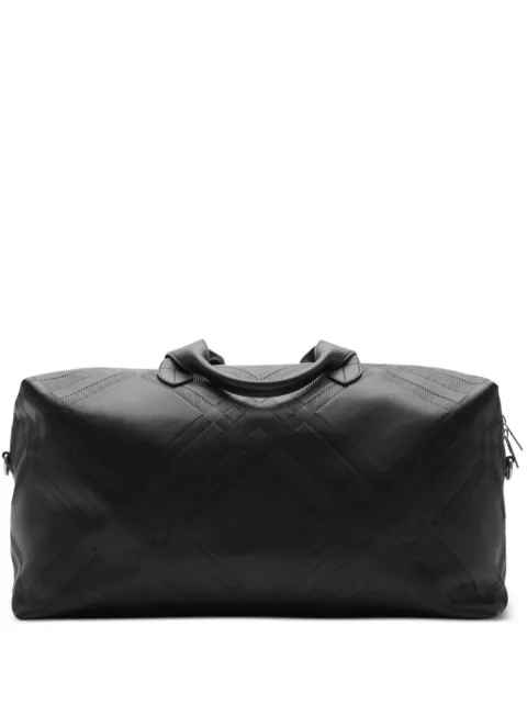 Burberry embossed-check holdall