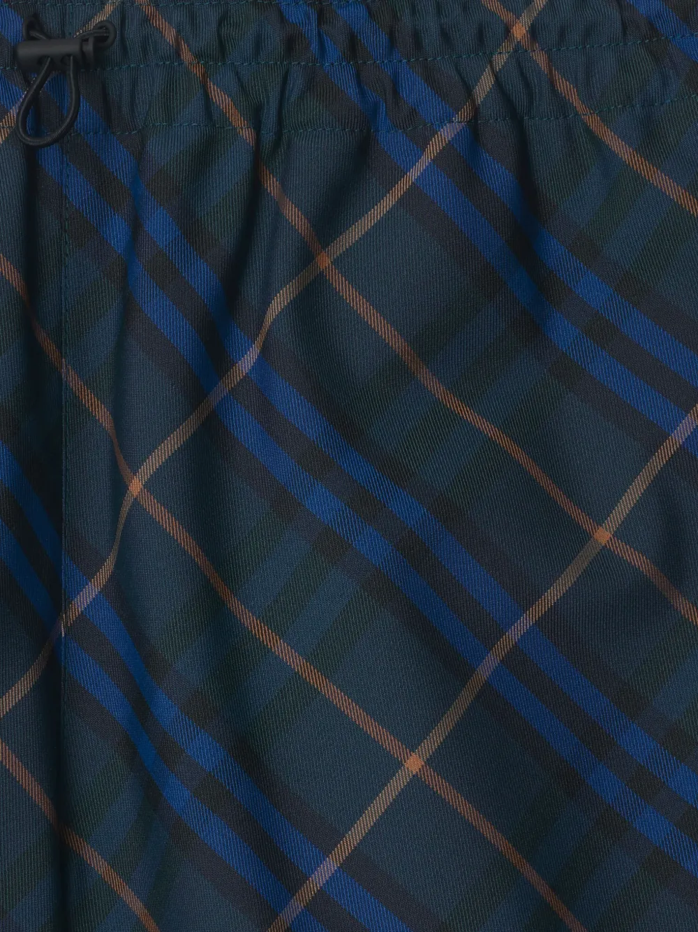 Burberry Geruite shorts Groen