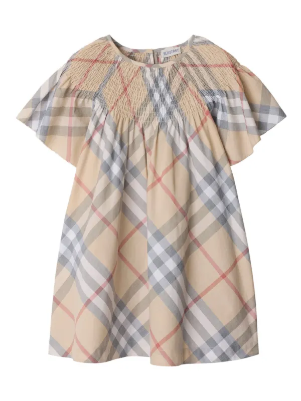 BURBERRY CHILDREN チェック　ワンピース Burberry Kids ヴィンテージチェック ワンピース | ニュートラル