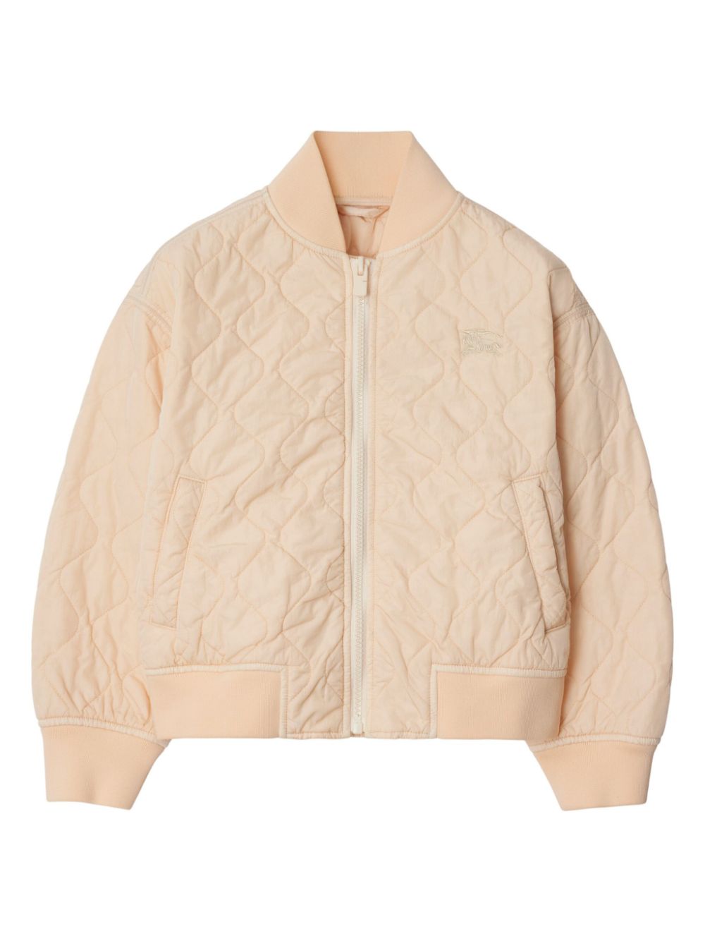 Burberry Kids quilted bomber jacket - Neutrals