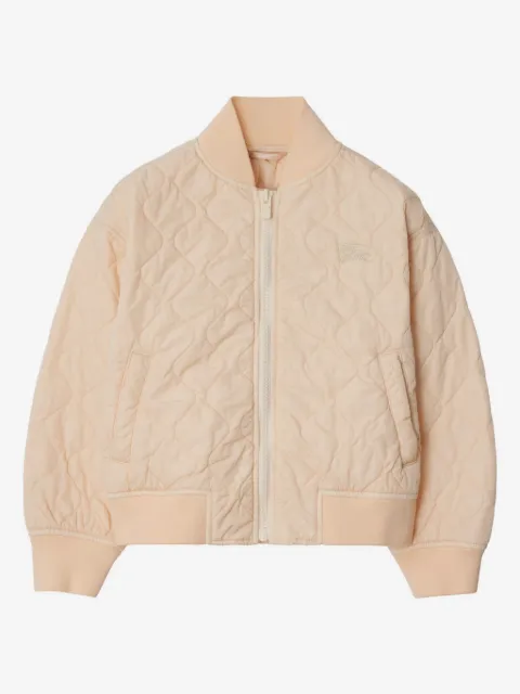 Burberry Kids quilted bomber jacket
