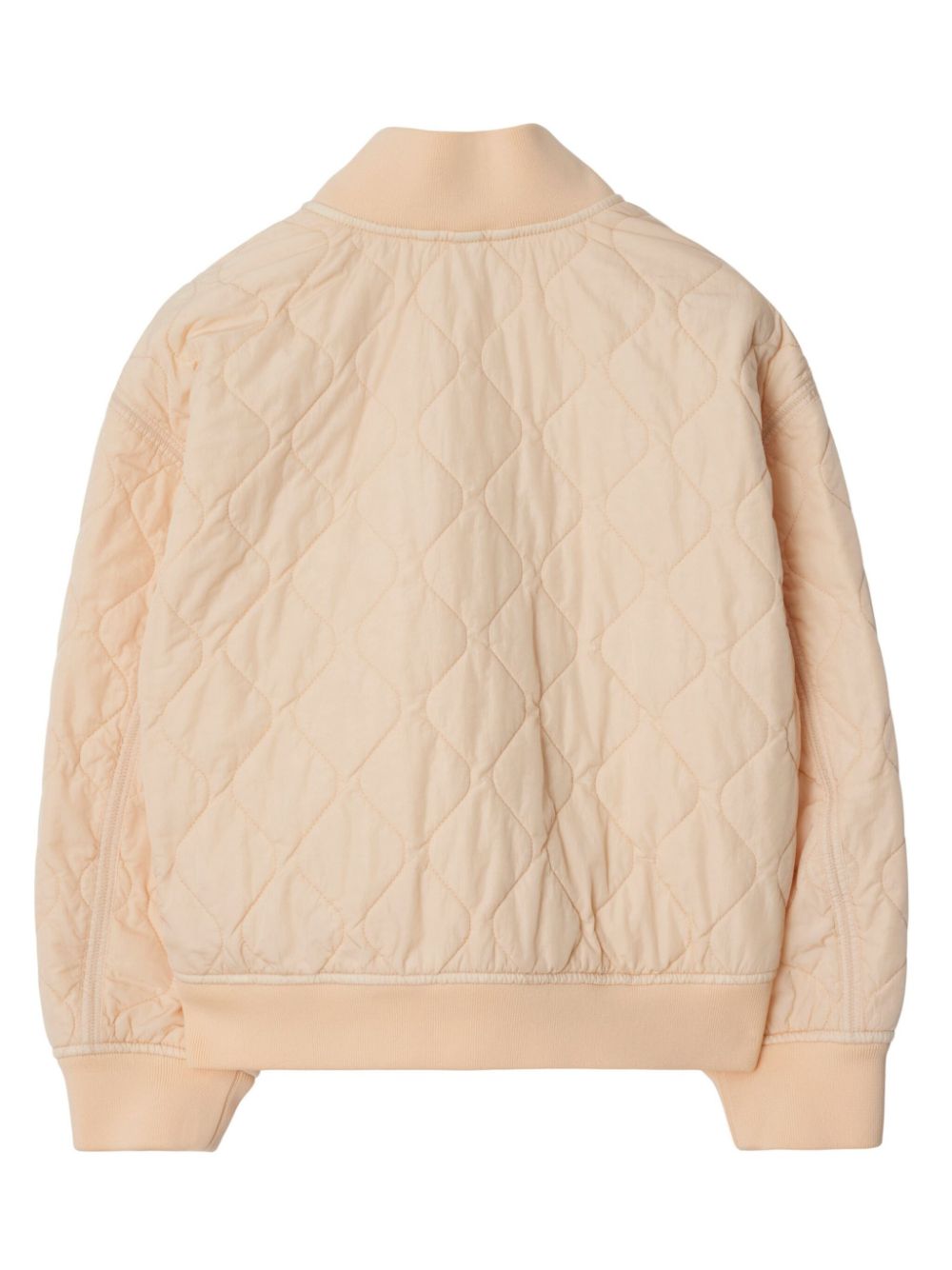 Burberry Kids quilted bomber jacket - Neutrals