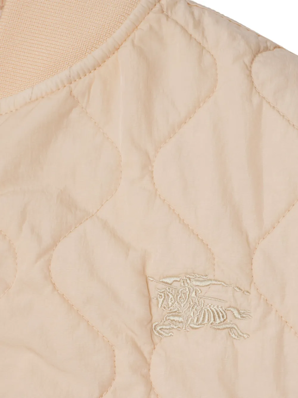 Burberry Kids Gewatteerd bomberjack Beige