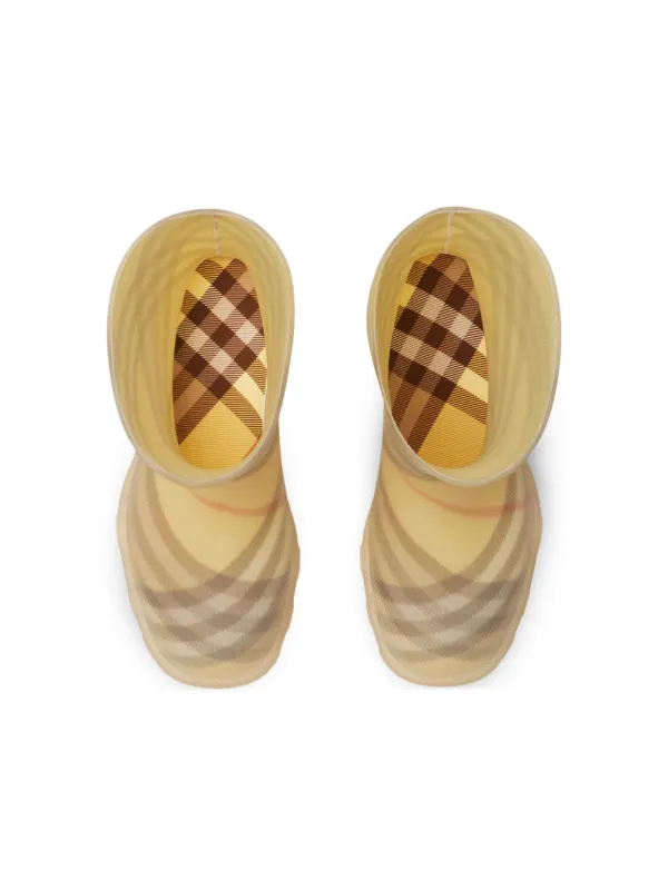 Burberry Kids Marsh Boots | Yellow | FARFETCH