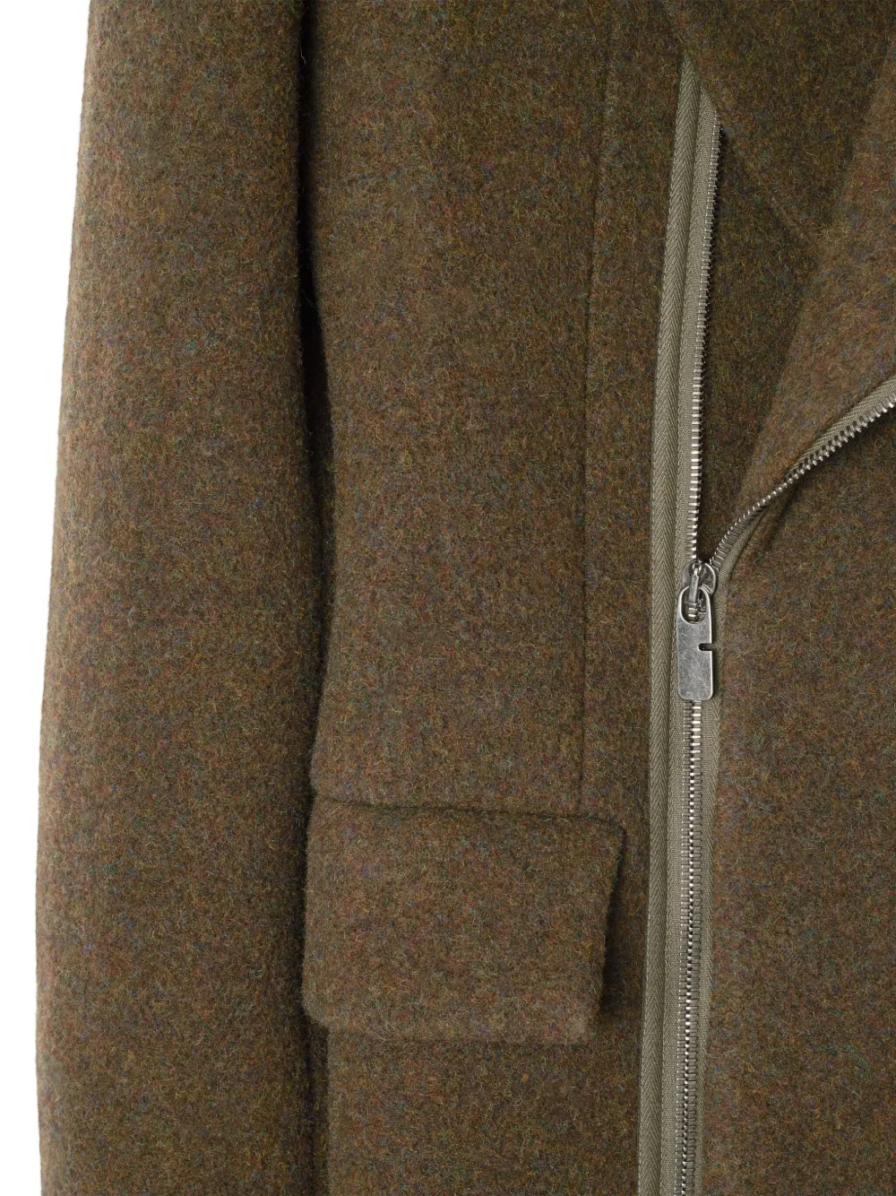 Burberry Wool Zip Tailored Coat In ブラウン