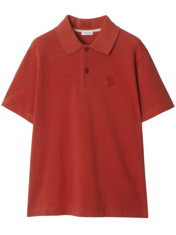 Burberry red polo 2024 shirt