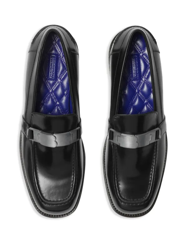 【Burberry】レザーローファー Burberry Leather Loafers | Black | FARFETCH