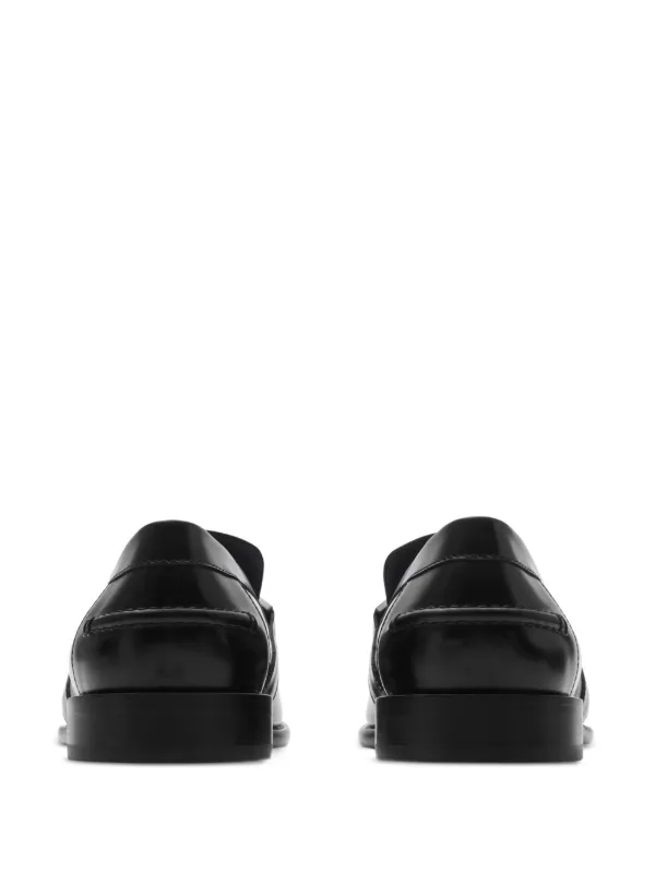 Burberry Leather Loafers | Black | FARFETCH