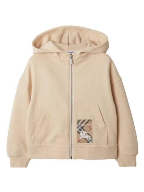 Burberry Kids Check Label hoodie