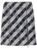 Burberry Check tweed skirt - Blue