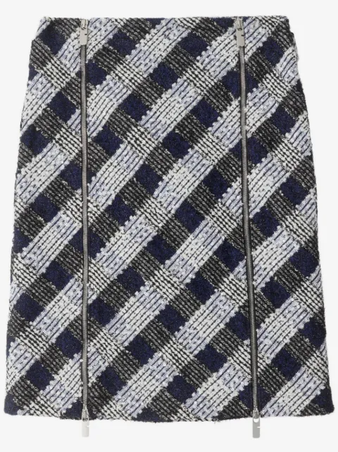 Burberry Check tweed skirt