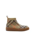 Burberry Kids checkered sneakers - Neutrals