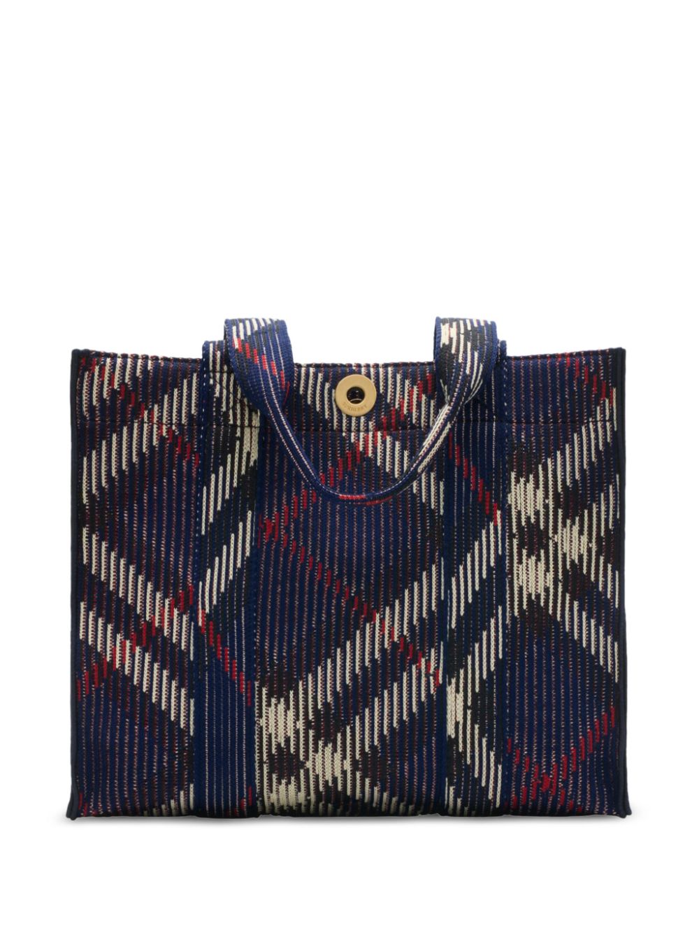 Burberry Geruite kleine shopper Blauw