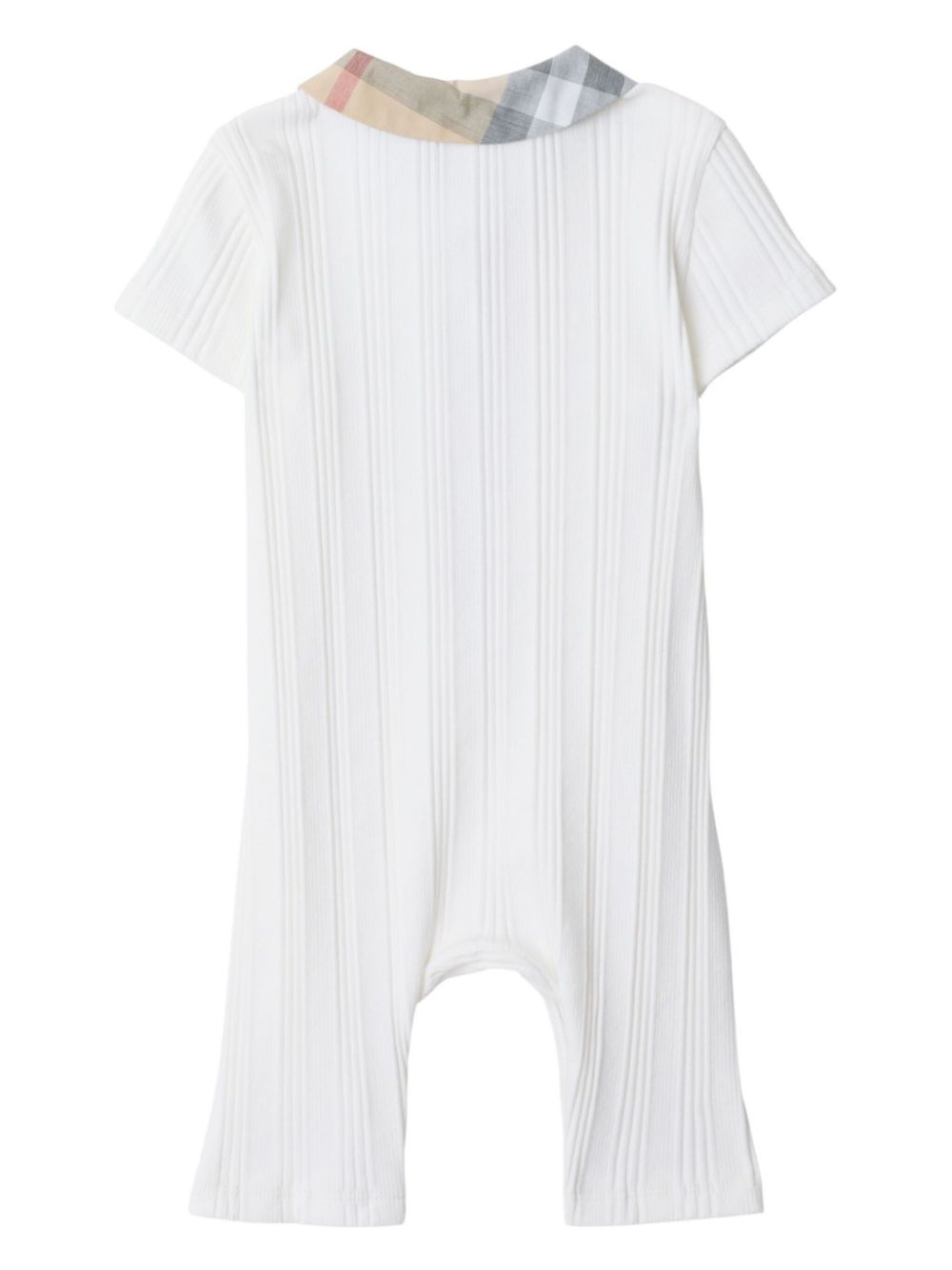 Burberry Kids ribbed romper - White