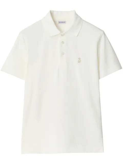 Burberry embroidered-logo polo shirt 