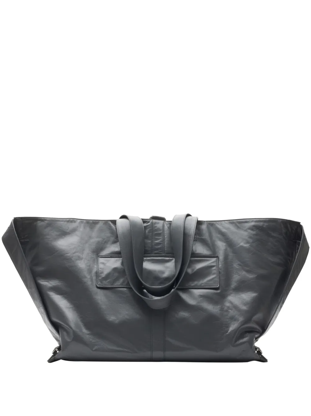 Burberry Large Double Handle Shoulder Bag In Black