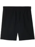 Burberry check-label shorts - Black
