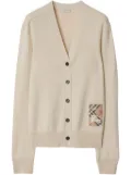 Burberry Check Label cardigan - Neutrals