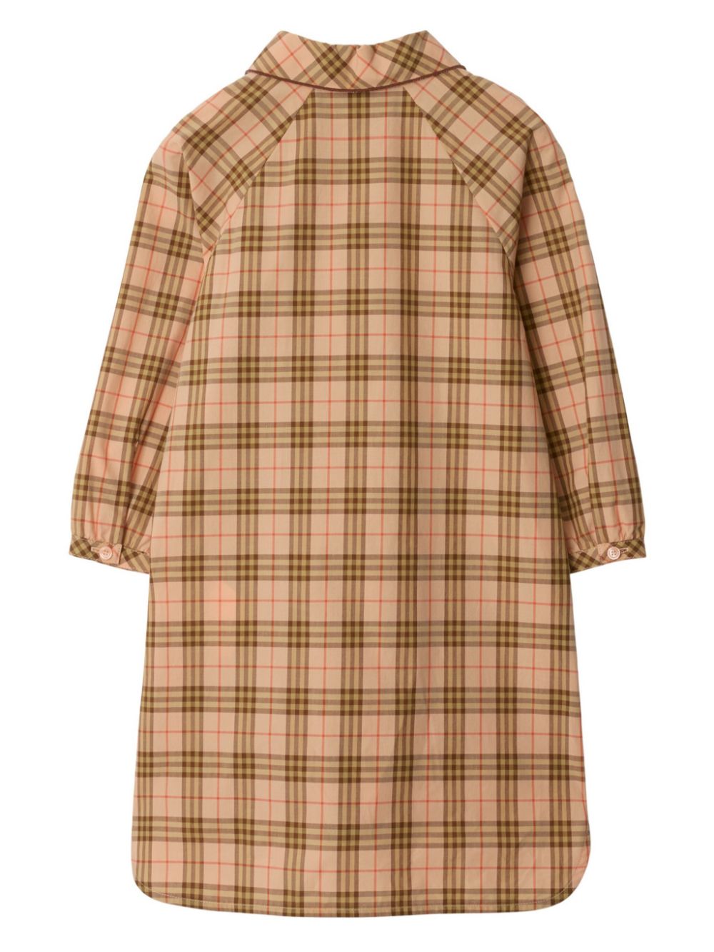 Burberry Kids Geruite jurk - Beige