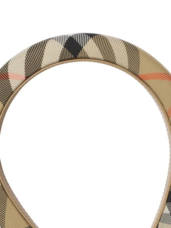 Burberry Kids check-pattern Headband | Neutrals | FARFETCH BH display picture 3