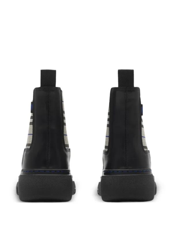 Burberry Leather Chelsea Boots | Black | FARFETCH BN