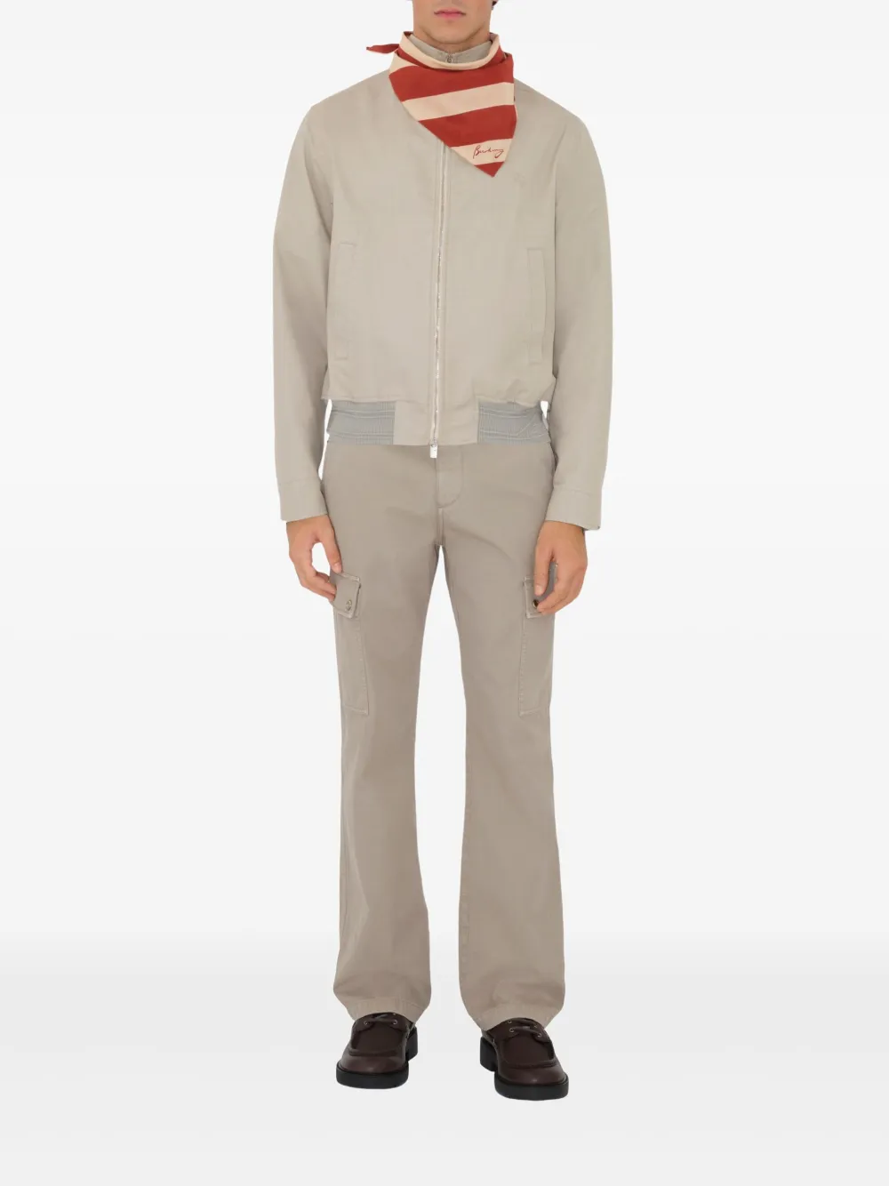 Burberry Gestreepte sjaal Rood