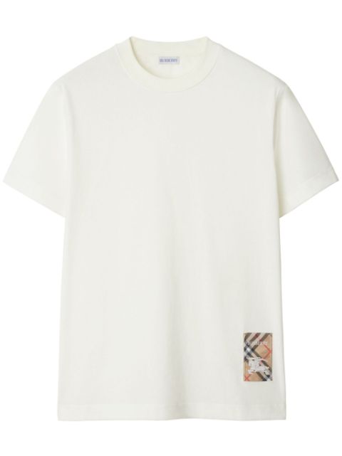 Burberry check-patch cotton T-shirt Men