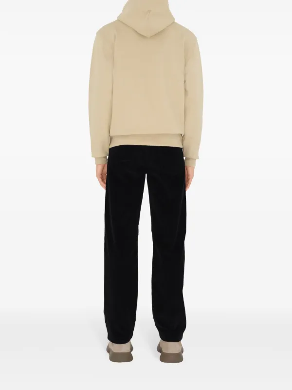 Burberry check-patch Cotton Hoodie | Neutrals | FARFETCH
