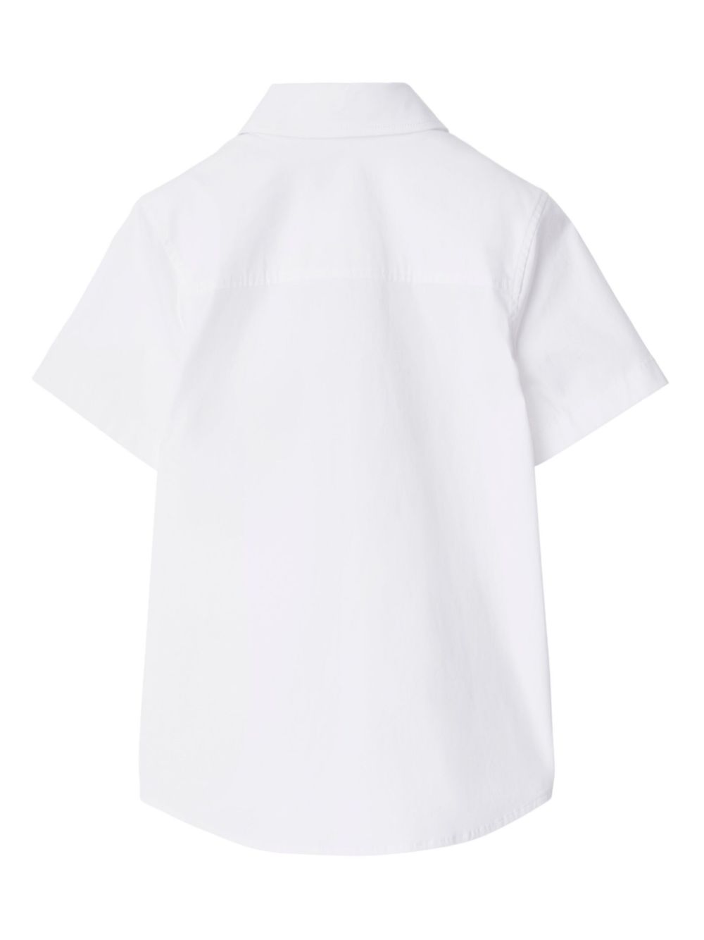 Shop Burberry Embroidered Shirt In White