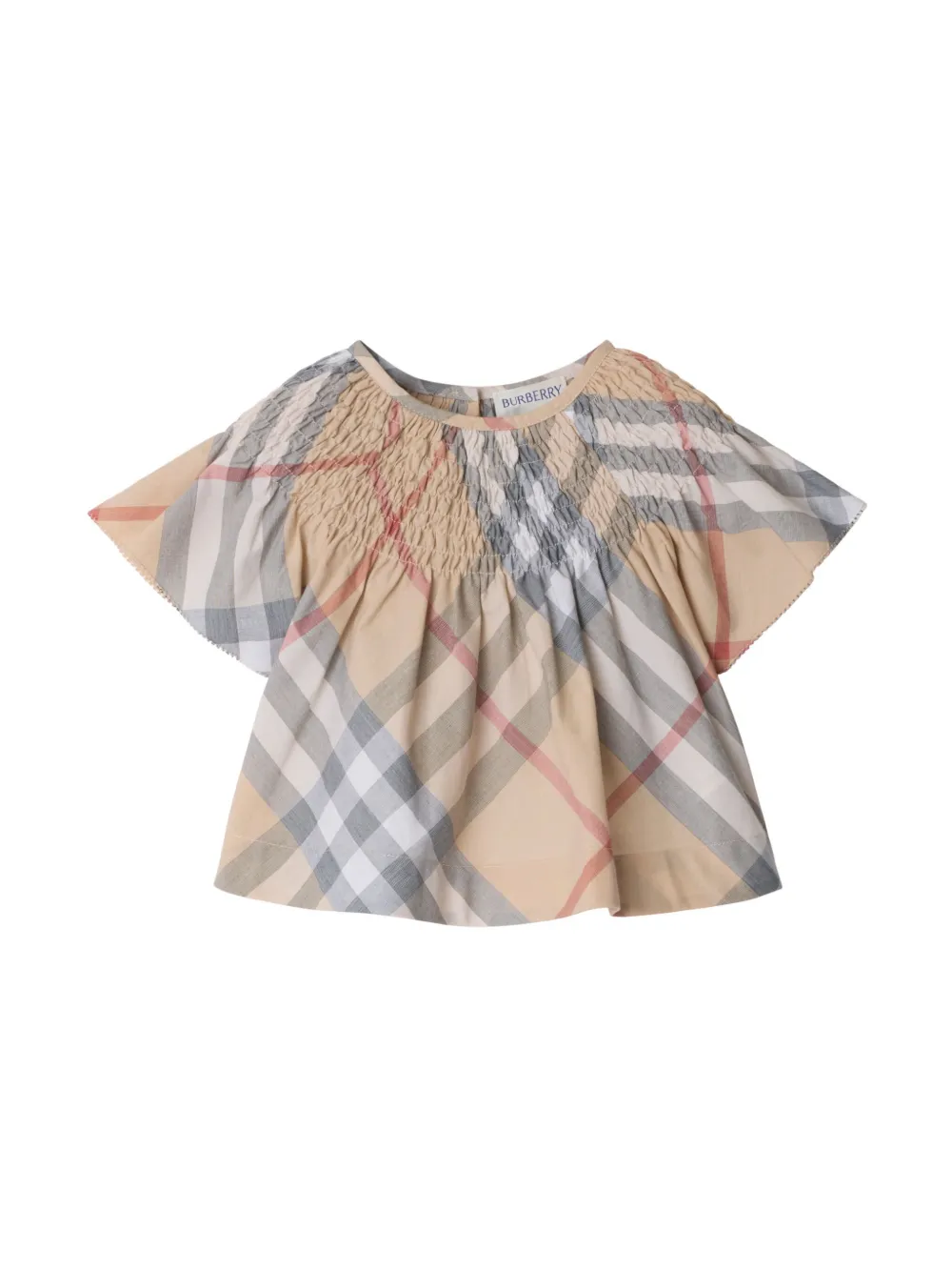 Burberry Baby Girl's, Little Girl's & Girl's Girl's Zoey Check Blouse In Neutrals
