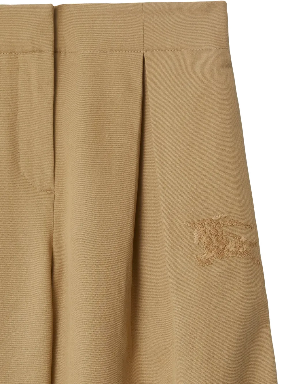 Burberry Kids Equestrian Knight geplooide broek Beige